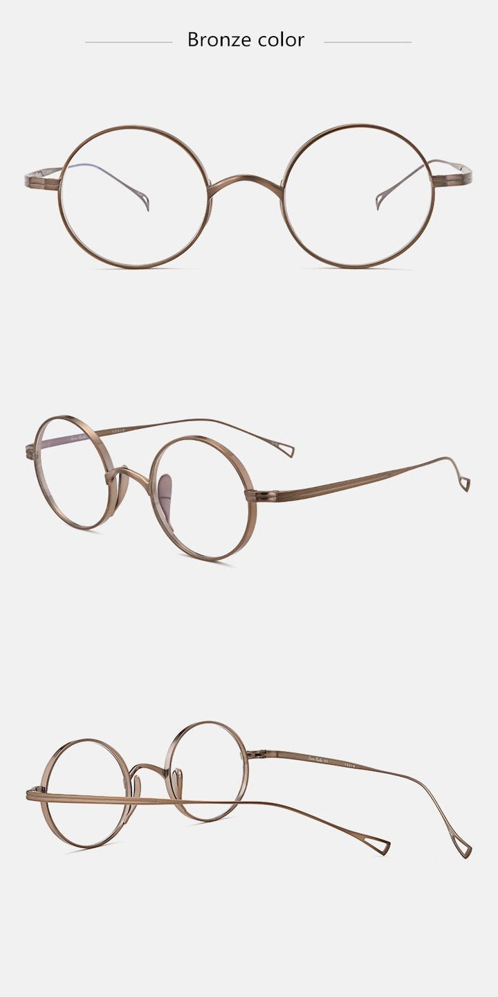 Aimee 999900 Women’s Full Rim Titanium Round Frames FuzWeb