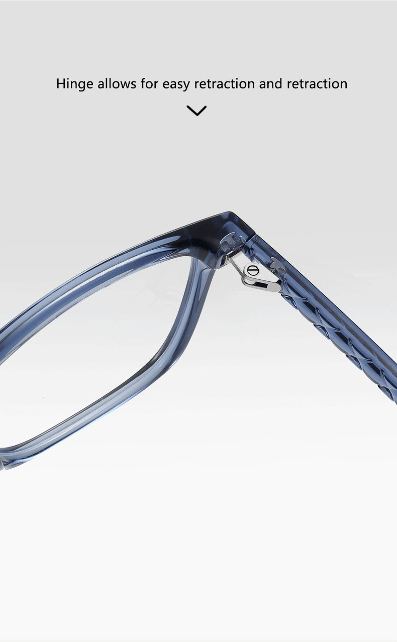 Kocolior Unisex Full Rim Square Acetate Alloy Reading Glasses 70017 — view 2 | Kocolior at FuzWeb