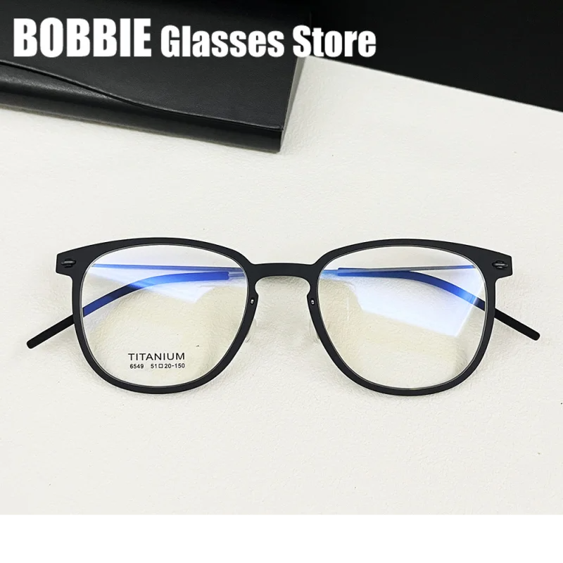 Bobbie Women's Full Rim Square Titanium Acetate Eyeglasses 976549