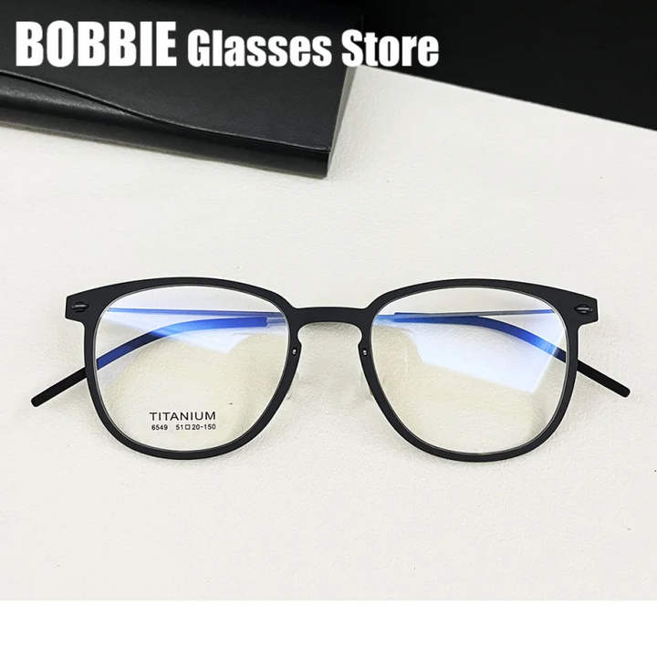 Bobbie Women's Full Rim Square Titanium Acetate Eyeglasses 976549