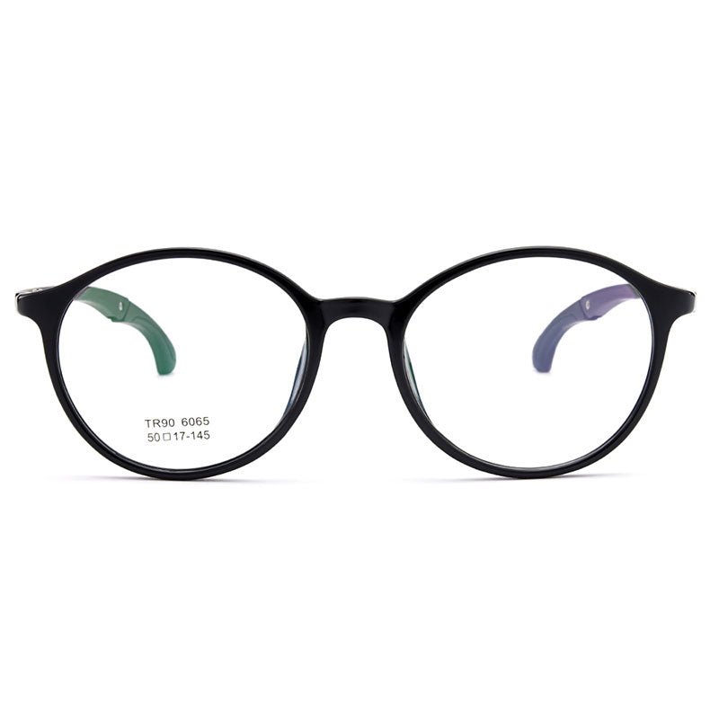 Gmei Unisex Eyeglasses Ultra-Light Tr90 Plastic Round M6065.