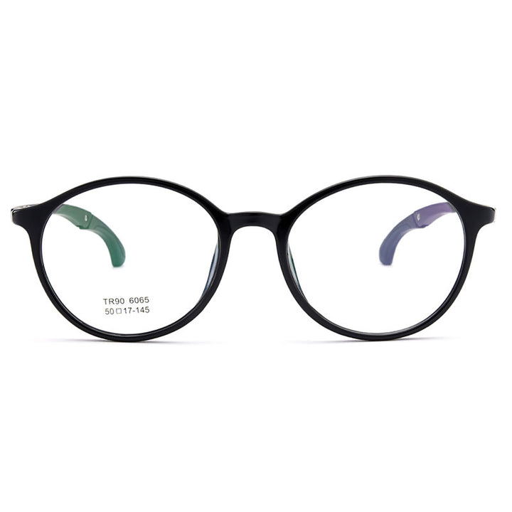 Gmei Unisex Eyeglasses Ultra-Light Tr90 Plastic Round M6065.