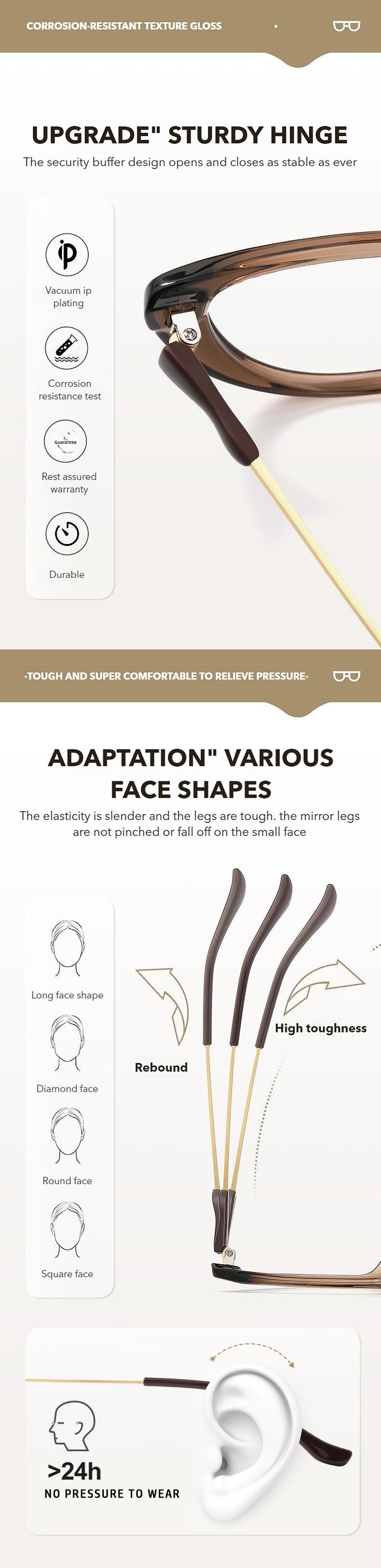 Kansept Womens Full Rim Cat Eye Tr 90 Titanium Reading Glasses 72383 — view 1 | Kansept at FuzWeb