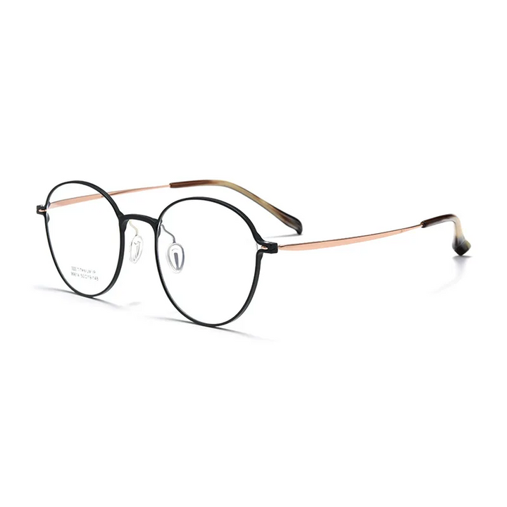 Gmei Optical 99814ZM women's round alloy prescription eyeglasses — view 5