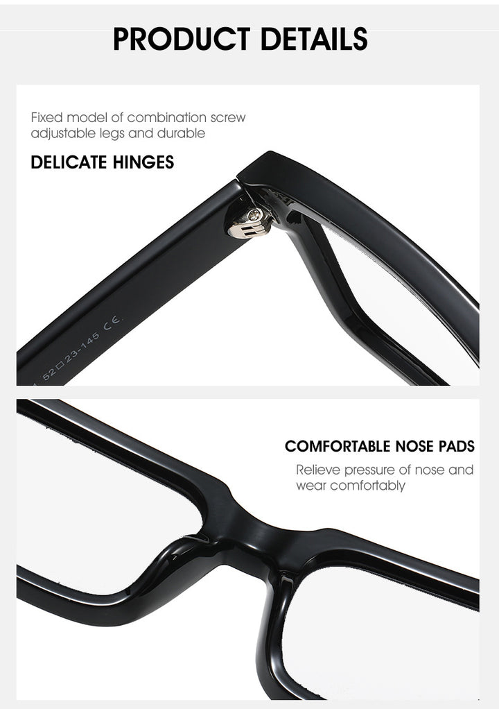 Kocolior 491001 Unisex Full Rim Square PC Frames FuzWeb
