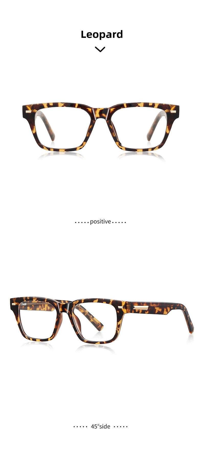 Kocolior Unisex Full Rim Square Acetate Photochromic Reading Glasses 421035.