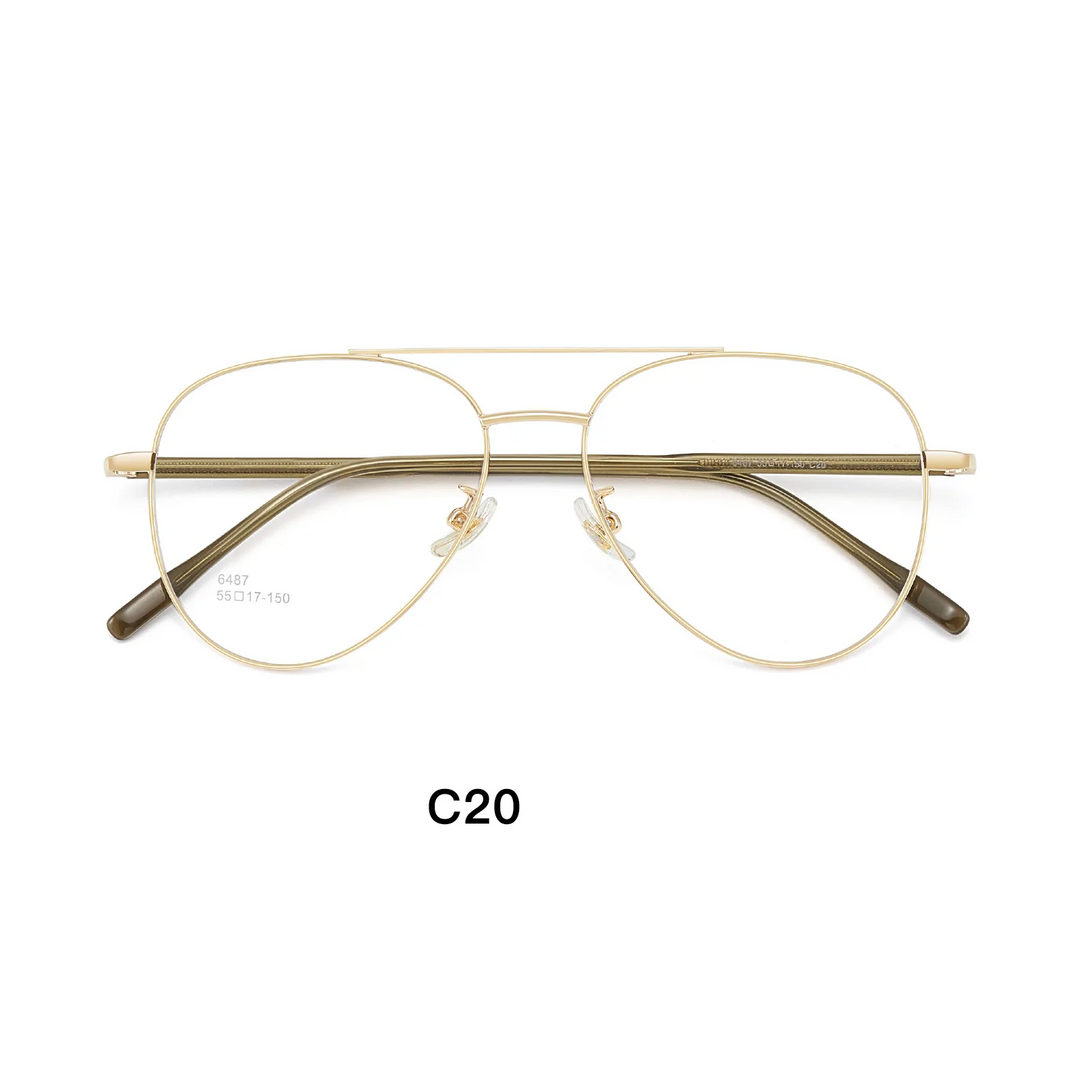 Gmei Optical 6487 men's full rim titanium alloy prescription eyeglasses — view 4