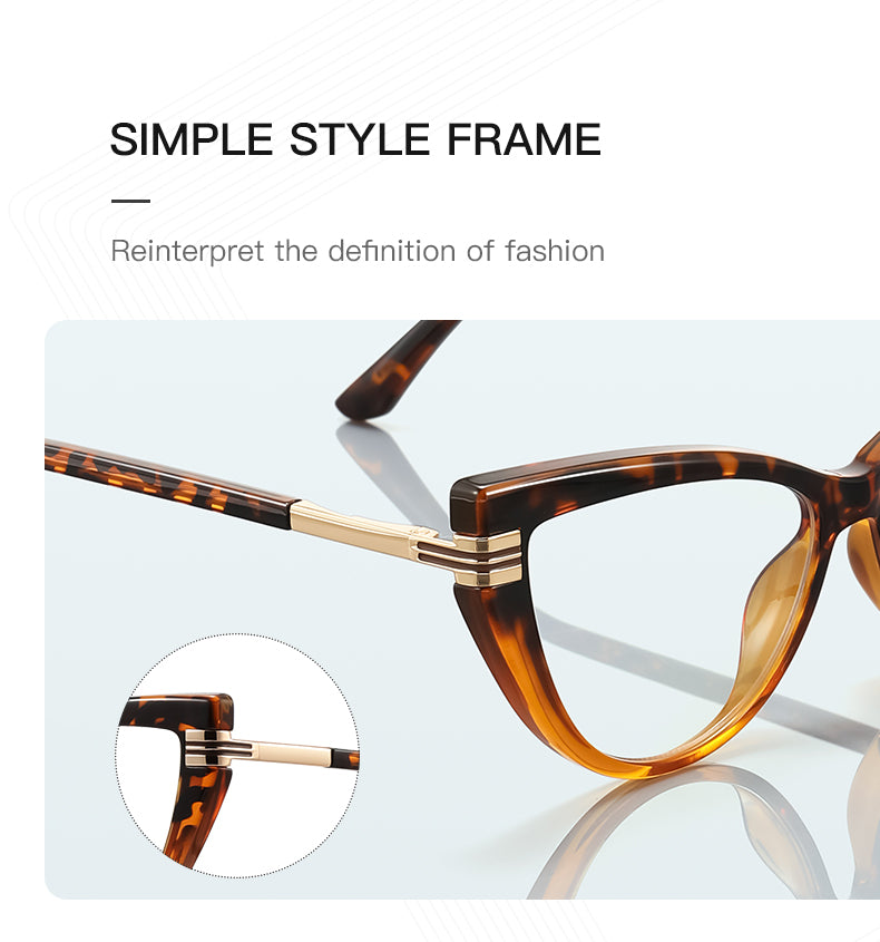 Vicky Womens Full Rim Cat Eye Tr 90 Alloy Reading Glasses 392264 — view 1 | Vicky at FuzWeb