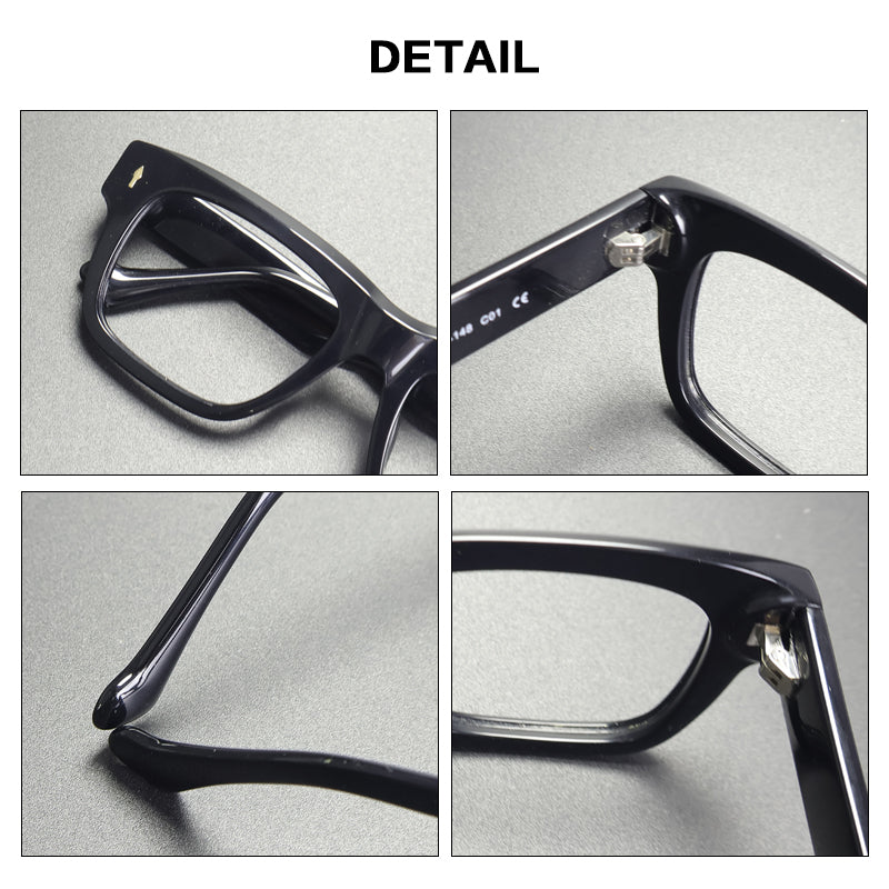 Gatenac Unisex Full Rim Big Square Acetate Reading Glasses 882290 — view 2 | Gatenac at FuzWeb