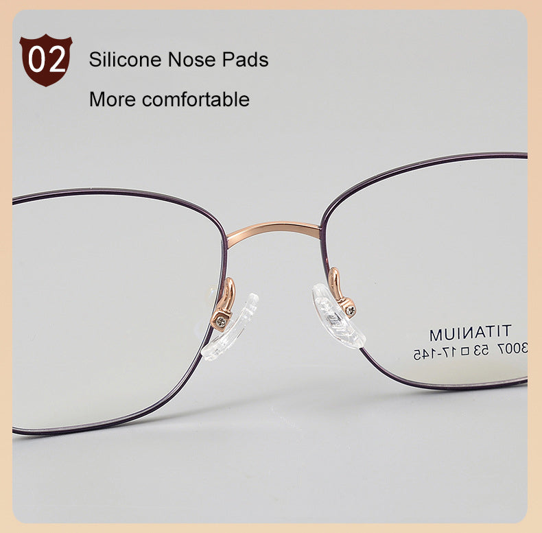 Krasivyy Womens Full Rim Square Cat Eye Titanium Eyeglasses 443007 — view 5 | Krasivyy at FuzWeb