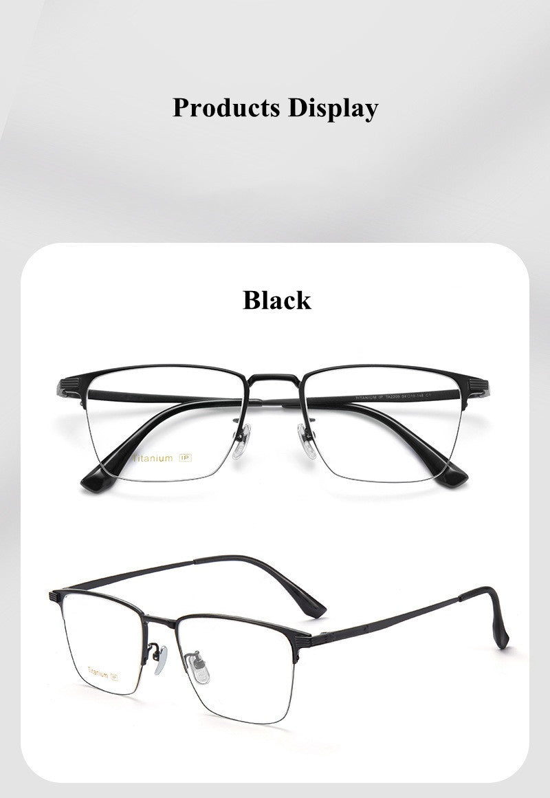 Chashma Ottica Mens Full Rim Square Titanium Eyeglasses 220976 — view 2 | Chashma Ottica at FuzWeb