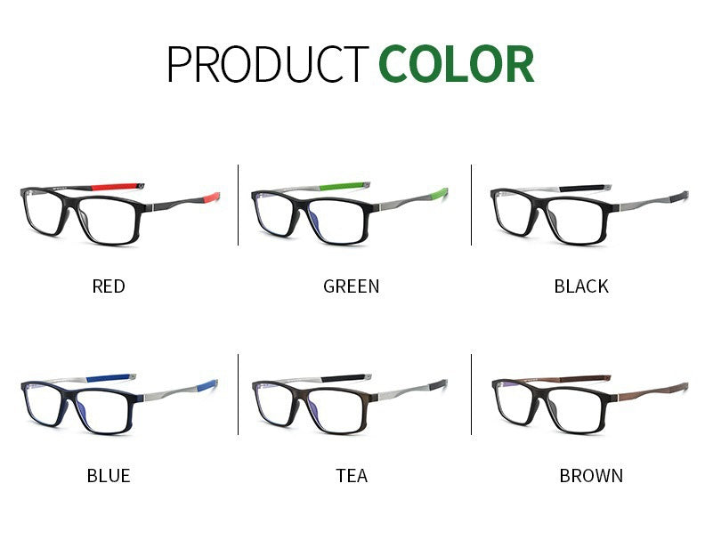 Chashma Ochki Unisex Full Rim Square Tr 90 Titanium Eyeglasses 885827.