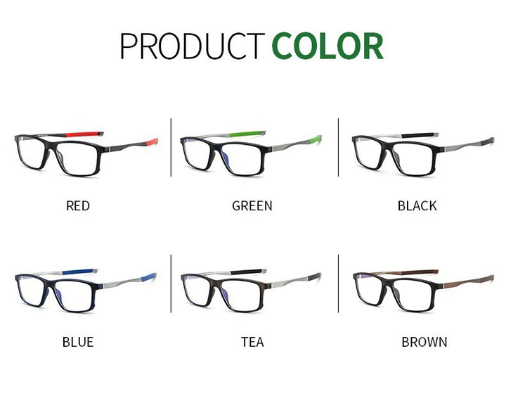 Chashma Ochki Unisex Full Rim Square Tr 90 Titanium Eyeglasses 885827.