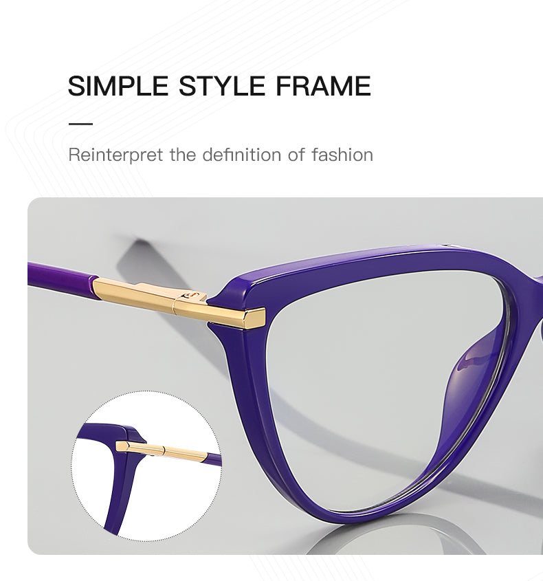 Oveliness Womens Full Rim Square Tr 90 Titanium Eyeglasses 22098 — view 1 | Oveliness at FuzWeb