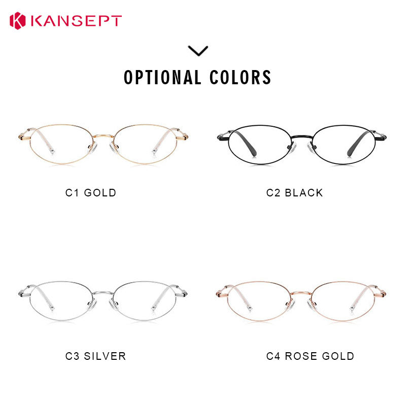 Kansept Unisex Rimless Oval Alloy Frames 502000 FuzWeb