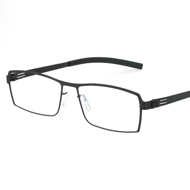 Bobbie Full Rim 508500 Unisex Square Stainless Steel Screwless Frames — view 1 | Bobbie at FuzWeb