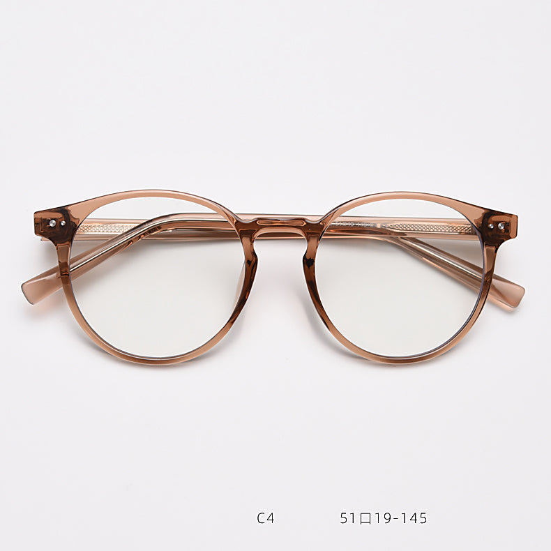 CCspace Unisex Full Rim Round Tr 90 Titanium Eyeglasses 55868 — view 12 | CCspace at FuzWeb