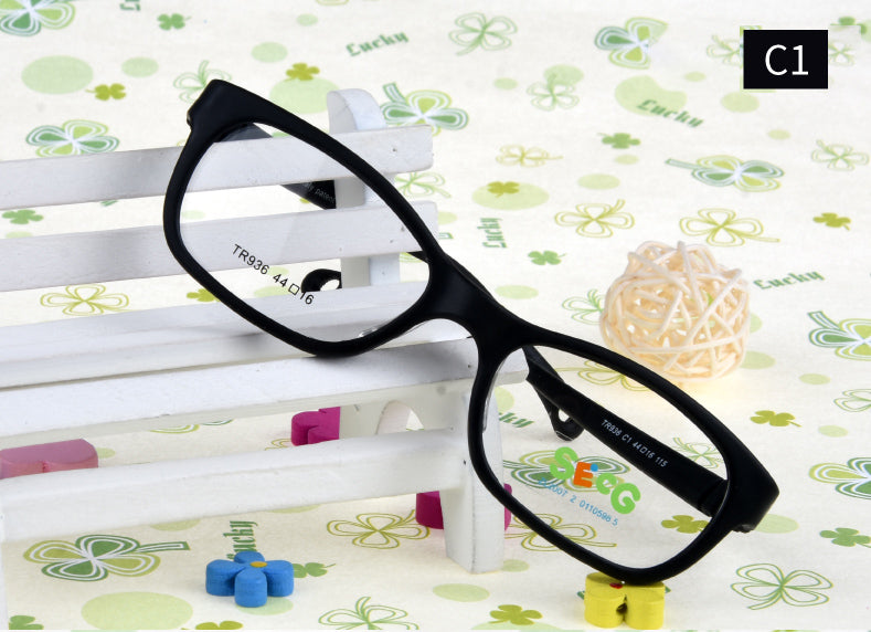 Secg Unisex Childrens Full Rim Square Tr 90 Silicone Eyeglasses 18936 — view 3 | Secg at FuzWeb
