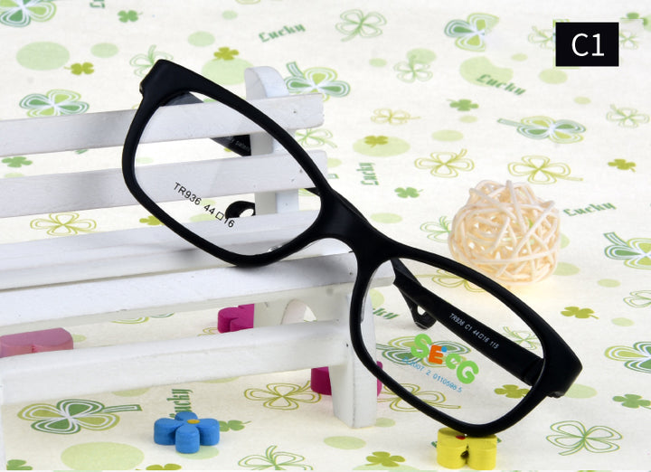 Secg Unisex Childrens Full Rim Square Tr 90 Silicone Eyeglasses 18936 — view 3 | Secg at FuzWeb