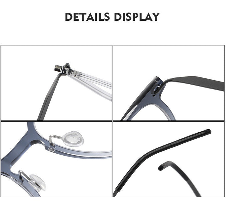 Chashma Ochki Womens Full Rim Square Nylon Titanium Eyeglasses 316549 — view 2 | Chashma Ochki at FuzWeb