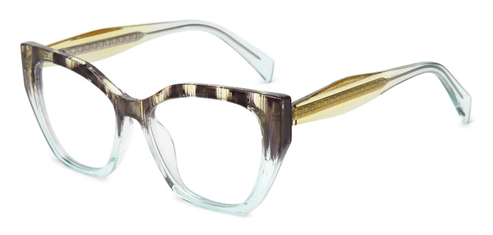 Esnbie Womens Full Rim Square Cat Eye Tr 90 Titanium Eyeglasses 24071 — view 5 | Esnbie at FuzWeb