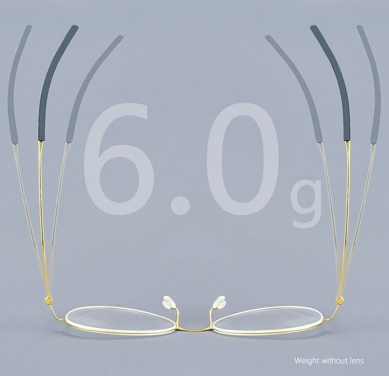 Bobbie 550900 Unisex Square Full Rim Screwless Titanium Frames FuzWeb