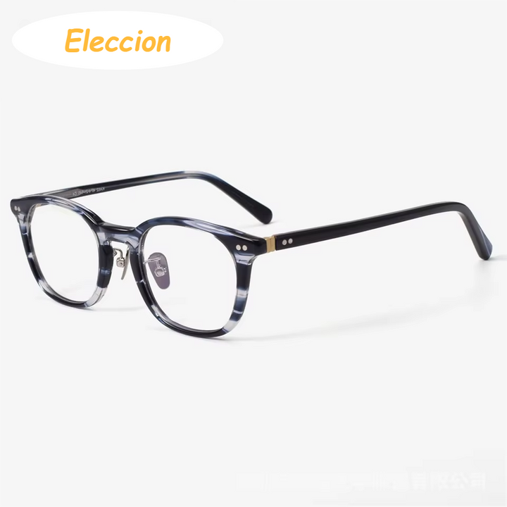 Eleccion Women's Full Rim Square Acetate Eyeglasses 94263