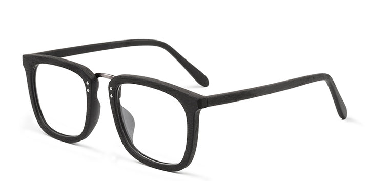 Hdcrafter Mens Full Rim Square Wood Alloy Eyeglasses Ps7055 — view 8 | Hdcrafter Eyeglasses at FuzWeb