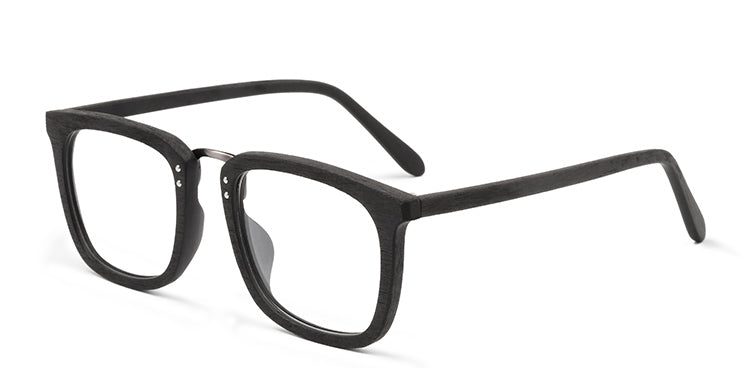 Hdcrafter Mens Full Rim Square Wood Alloy Eyeglasses Ps7055 — view 8 | Hdcrafter Eyeglasses at FuzWeb
