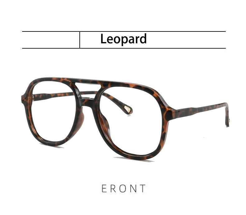 Kocolior Unisex Full Rim Square Double Bridge Tr 90 Reading Glasses 73312 — view 2 | Kocolior at FuzWeb
