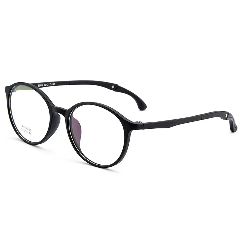Gmei Unisex Eyeglasses Ultra-Light Tr90 Plastic Round M6065 — view 5 | Gmei Optical at FuzWeb