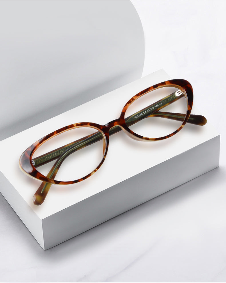 Kansept Womens Full Rim Oval Cat Eye Tr 90 Reading Glasses 455836 — view 1 | Kansept at FuzWeb