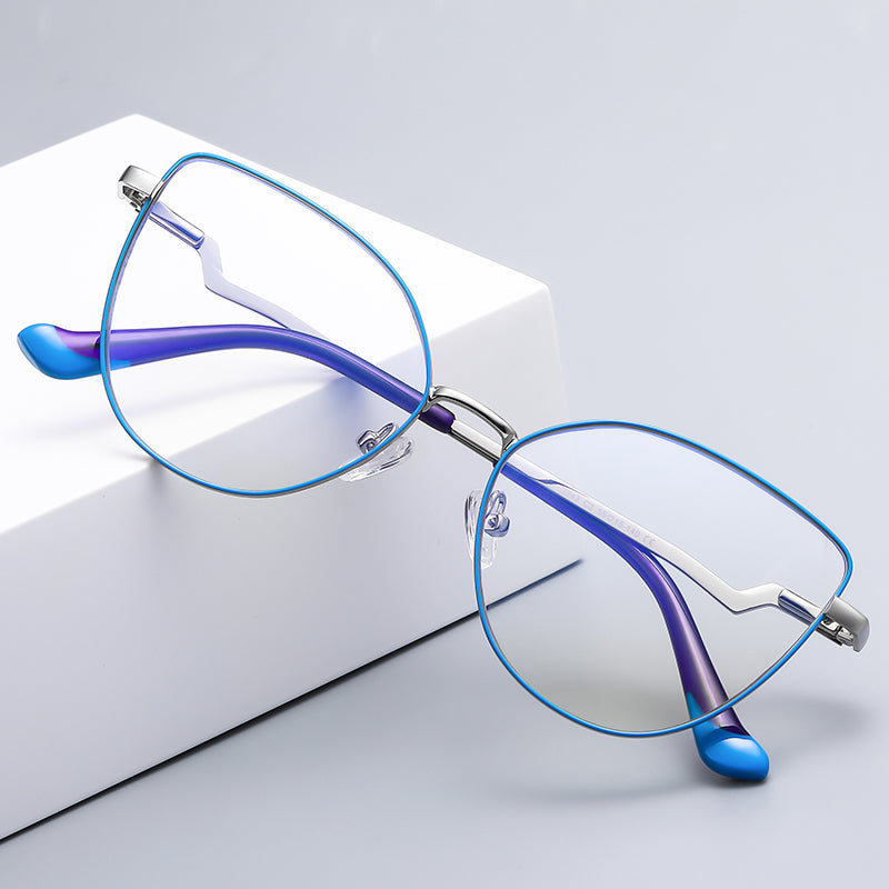 Vicky Womens Full Rim Cat Eye Stainless Steel Reading Glasses 3043 — view 1 | Vicky at FuzWeb