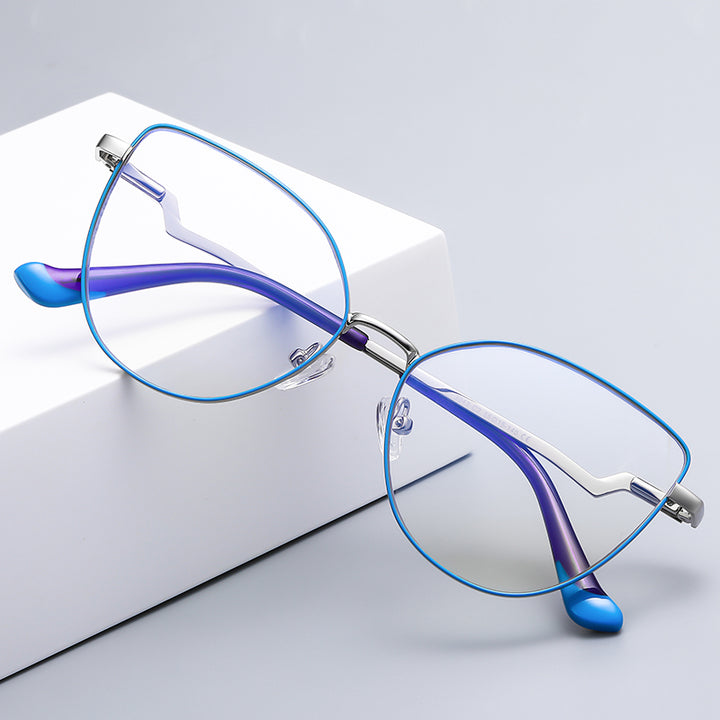 Vicky Womens Full Rim Cat Eye Stainless Steel Reading Glasses 3043 — view 1 | Vicky at FuzWeb
