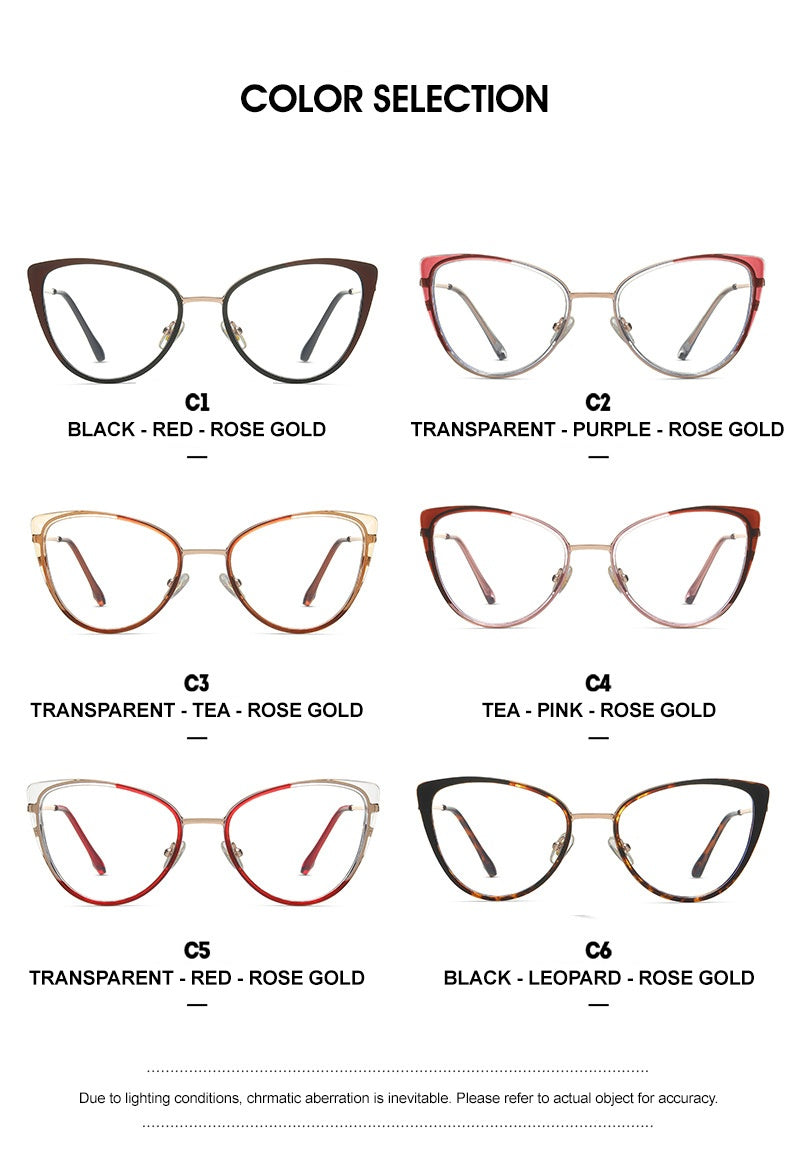 Chashma Womens Full Rim Oval Cat Eye Tr 90 Titanium Eyeglasses 887241 — view 2 | Chashma at FuzWeb