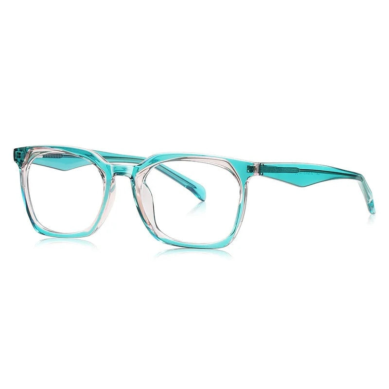 Chashma Ottica Unisex Full Rim Square Tr 90 Titanium Eyeglasses 474001
