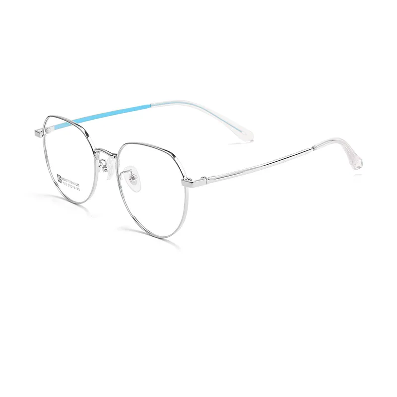 Gmei Optical 1015 unisex round alloy prescription eyeglasses — view 3