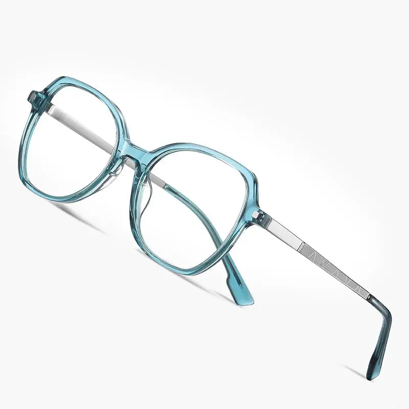 Gmei Womens Full Rim Square Acetate Alloy Eyeglasses 9225 — view 1 | Gmei Optical at FuzWeb