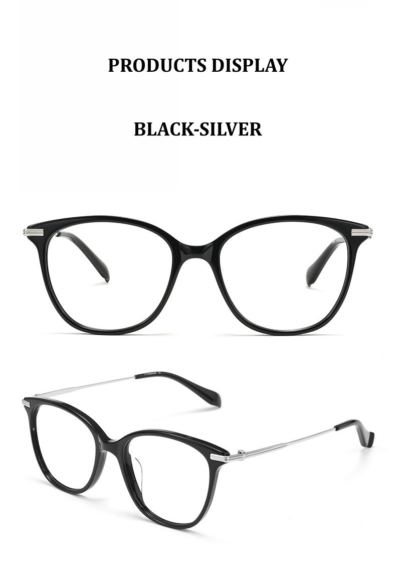 Chashma Ochki Womens Full Rim Square Acetate Titanium Eyeglasses 870005 — view 1 | Chashma Ochki at FuzWeb