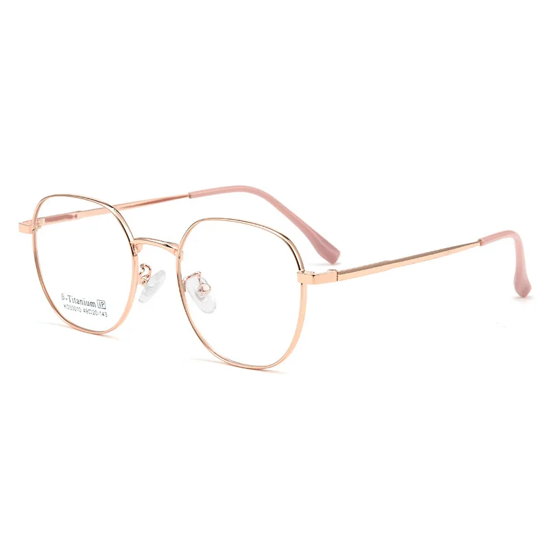 Gmei Optical KO33010K women's square alloy prescription eyeglasses — view 3