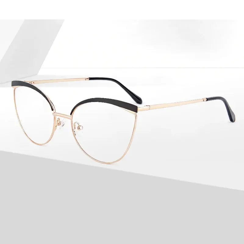 Kansept Womens Semi Rim Oval Metal Frames 020200 — view 1 | Kansept at FuzWeb