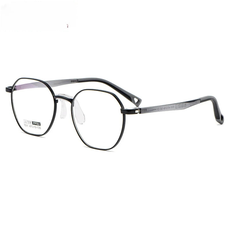 Chashma Unisex Childrens Full Rim Octagon Stainless Steel Eyeglasses 7511 — view 8 | Chashma at FuzWeb