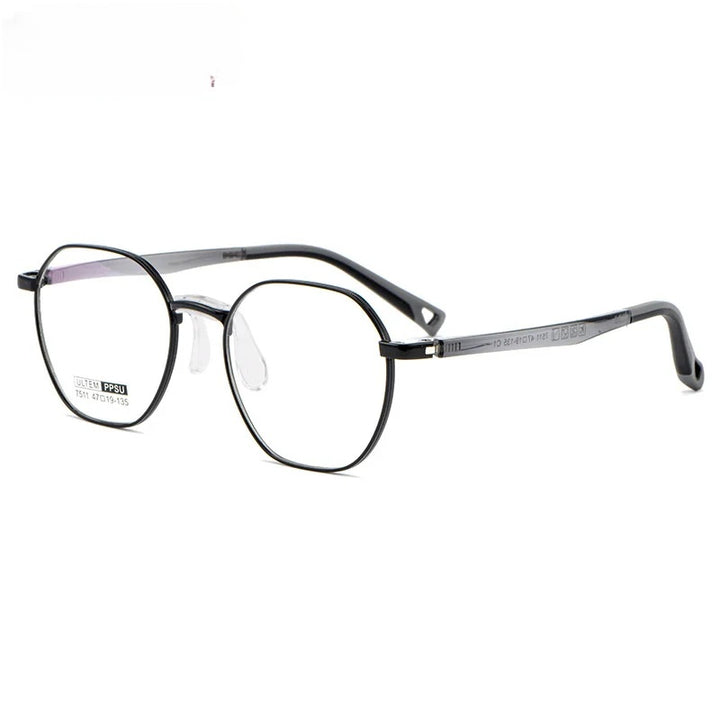 Chashma Unisex Childrens Full Rim Octagon Stainless Steel Eyeglasses 7511 — view 8 | Chashma at FuzWeb