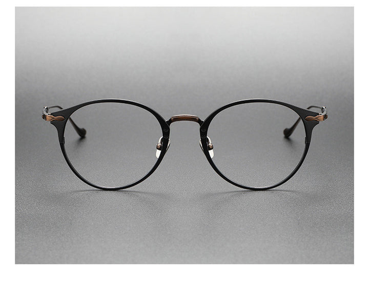 Aimee Unisex Full Rim Oval Round Titanium Eyeglasses 3112.