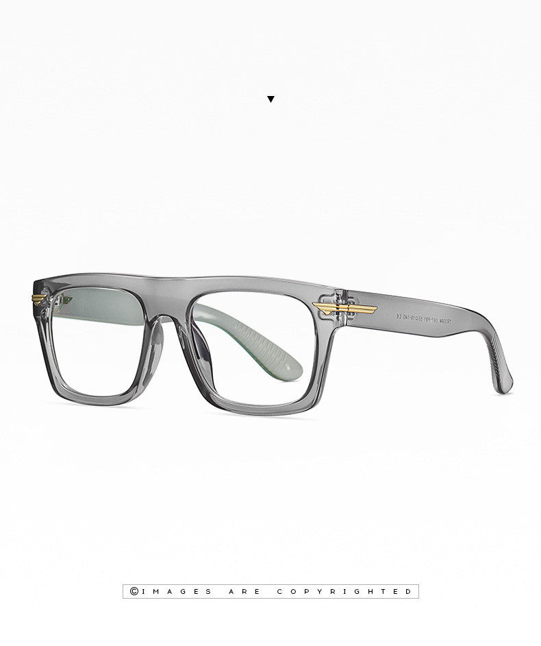 Kocolior Unisex Full Rim Square Acetate Hyperopic Reading Glasses 3394 — view 17 | Kocolior at FuzWeb