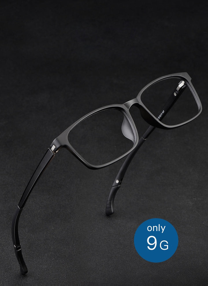 Chashma Ochki Unisex Full Rim Square Tr 90 Titanium Eyeglasses 5106.