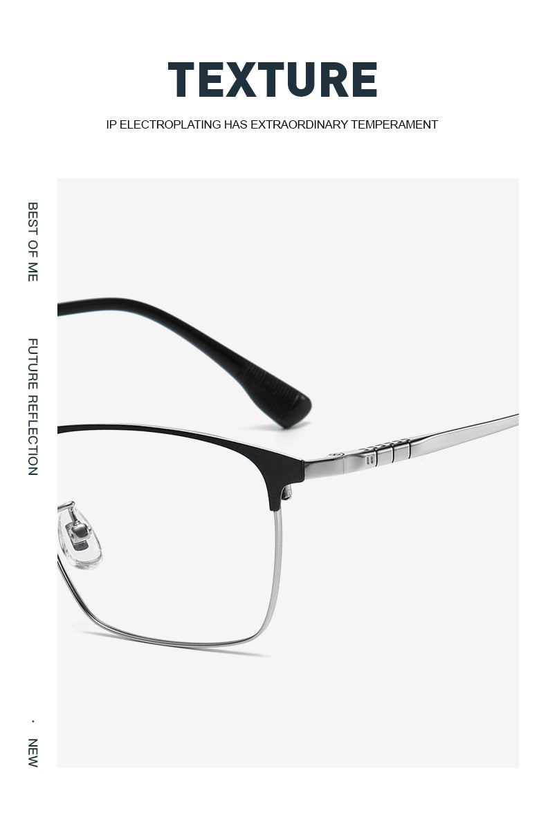 Chashma Mens Full Rim Square Titanium Eyeglasses 98601 — view 12 | Chashma at FuzWeb