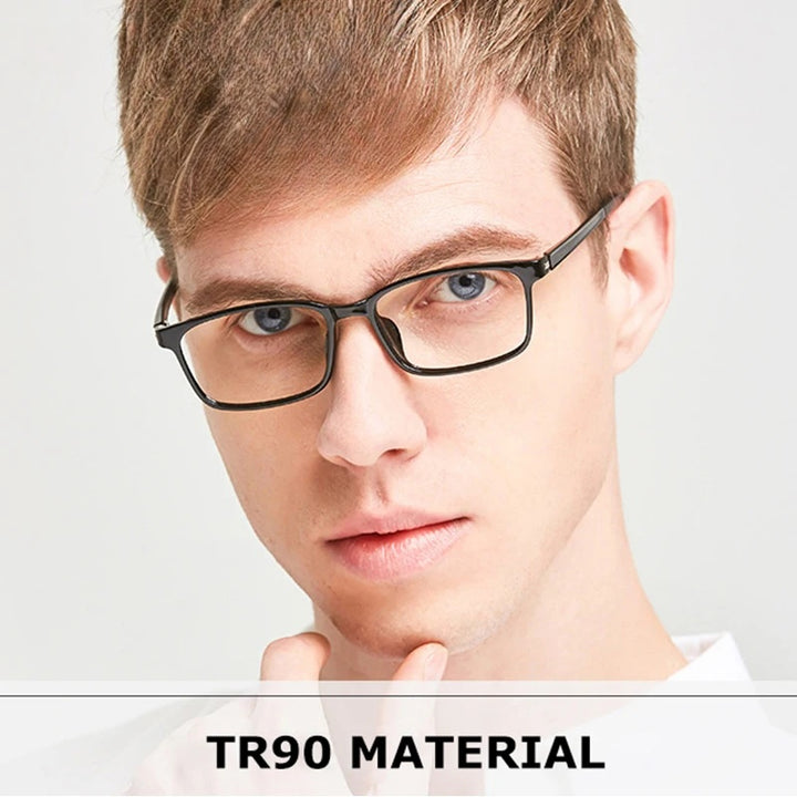 Chashma Ochki Unisex Full Rim Square Tr 90 Titanium Eyeglasses 5106 — view 10 | Chashma Ochki at FuzWeb