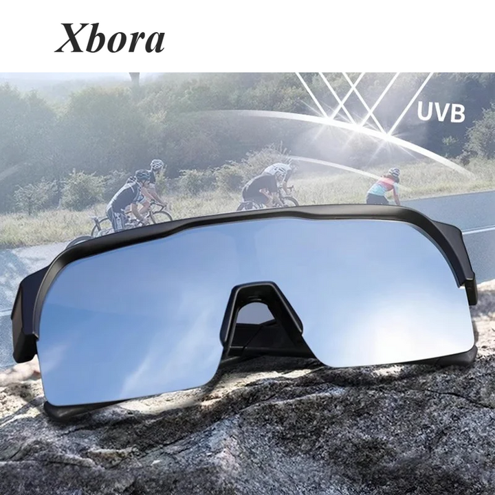 Xbora Unisex Full Rim Google Square Tr 90 Tac Sunglasses 140012