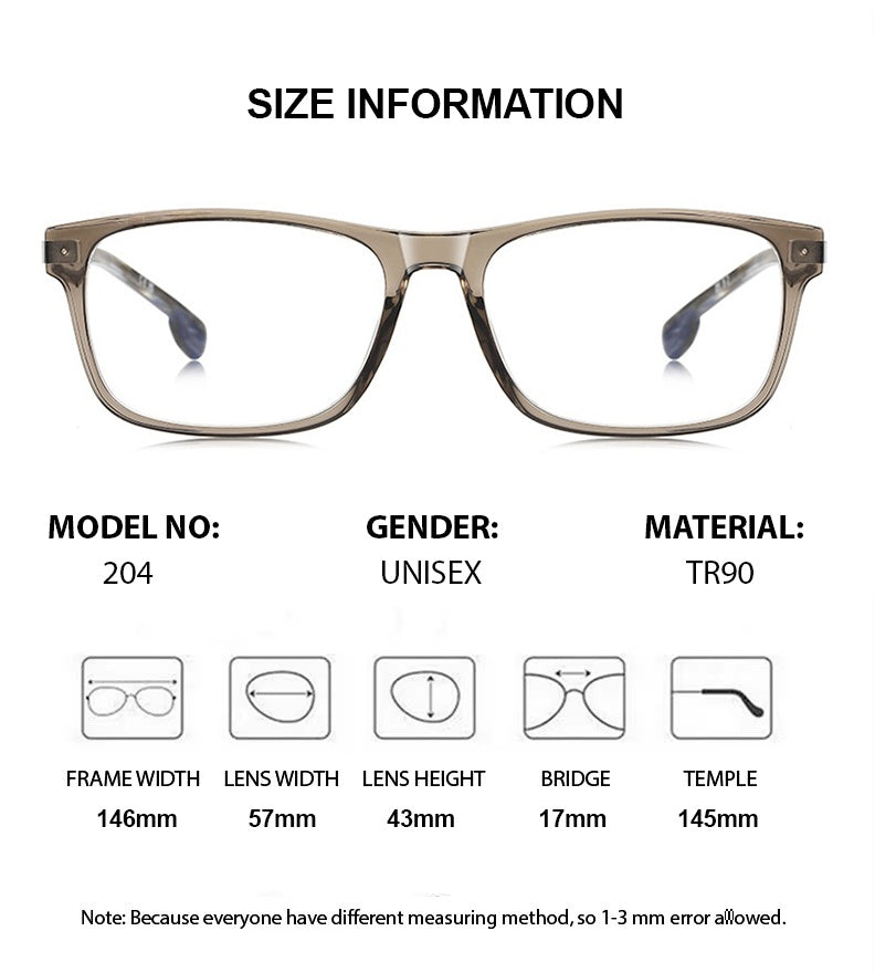 Chashma Ottica Unisex Full Rim Square Tr 90 Titanium Eyeglasses 73204 — view 1 | Chashma Ottica at FuzWeb